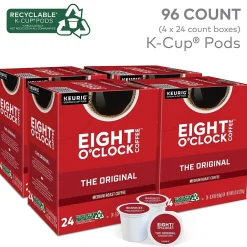 Keurig K-Cups<Eight O'Clock Original Coffee Keurig® K-Cup® Pods, Medium Roast, 96/Carton (64053)