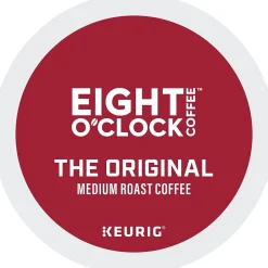 Keurig K-Cups<Eight O'Clock Original Coffee Keurig® K-Cup® Pods, Medium Roast, 96/Carton (64053)