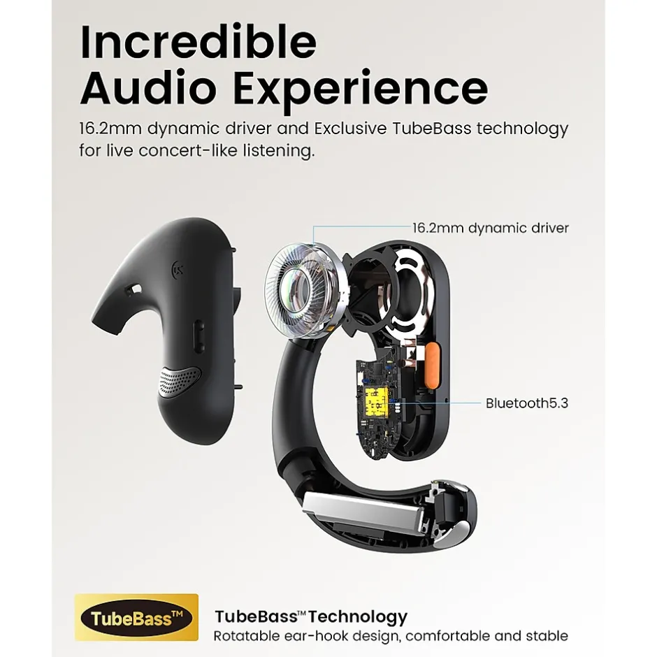 EKSATelecom S30 Bluetooth On-Ear Headset, Black (T-QM01-01)* Headsets