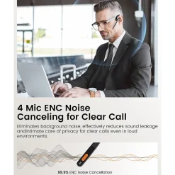 EKSATelecom S30 Bluetooth On-Ear Headset, Black (T-QM01-01)* Headsets