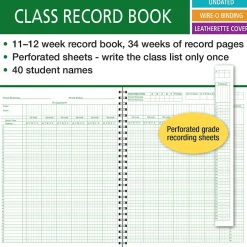 Sale Undated Class Record Book, 8.5" x 11", 50/Pack (R1200-CP) Grade Books