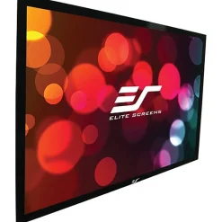Projector Screens<Elite Screens Sable Frame 120" Manual Tripod Projector Screen, Black (ER120WH2)