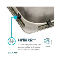 Sinks<Elkay Celebrity 3-Hole Dual-Bowl Drop In Kitchen Sink, 21.25" x 33" x 5.38", Stainless Steel, Brushed Satin (GECR33213)