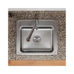 Sinks<Elkay Celebrity 1-Hole Single-Bowl Drop-In Kitchen Sink, 19.5" x 22" x 7.13", Stainless Steel, Brushed Satin (PSR17201)
