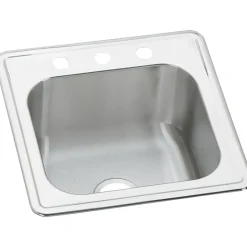 Sinks<Elkay Celebrity Stainless Steel 20" x 20" x 10-1/8", Single Bowl Top Mount Laundry Sink (ESE2020101)