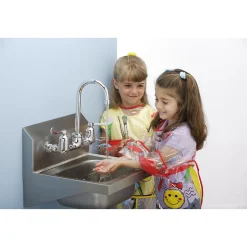 Sinks<Elkay Commercial Handwash Sink Kit, Stainless Steel, Single Bowl, Wall Hung, Buffed Satin (CHS1716C)
