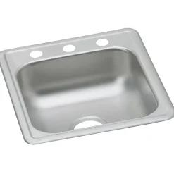 Sinks<Elkay Dayton Bar Sink, Stainless Steel, Single Bowl, Top Mount, Satin (D117191)