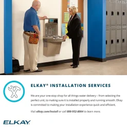 Drinking Fountains<Elkay EZH2O Bottle Filling Station with Single ADA Cooler, Non-Filtered 8 GPH Light Gray (EZS8WSLK)