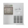Drinking Fountains<Elkay EZH2O Bottle Filling Station for SwirlFlo Fountain, Stainless Steel (EZWS-ERPB8-RF)