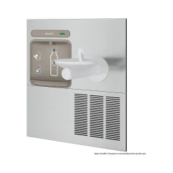 Drinking Fountains<Elkay EZH2O Bottle Filling Station for SwirlFlo Fountain, Stainless Steel (EZWS-ERPB8-RF)