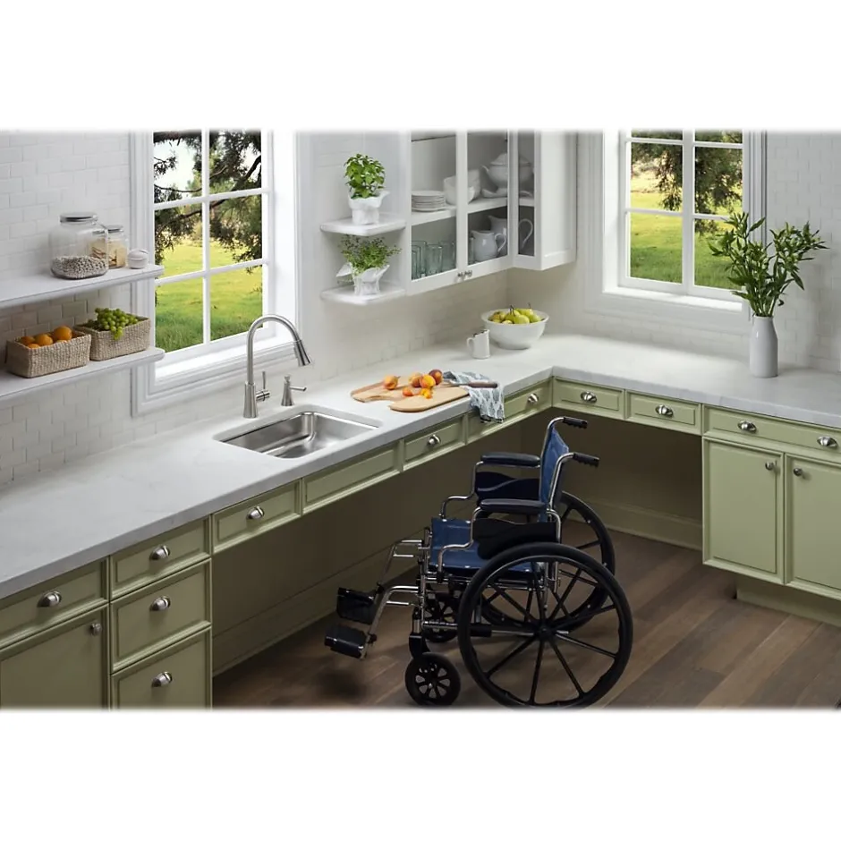 Sinks<Elkay Lustertone Classic Single-Bowl Undermount Sink, 18.25" x 23.5" x 4.38", Stainless Steel, Lustrous Satin (ELUHAD211545)