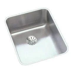 Sinks<Elkay Lustertone Classic Single-Bowl Undermount Sink w/Perfect Drain, 20.5" x 16.5" x 6.88", Stainless Steel, Lustrous Satin