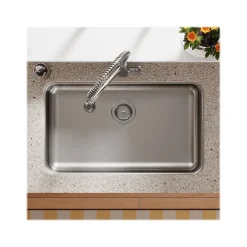 Sinks<Elkay Lustertone Classic Single-Bowl Undermount Sink, 18.5" x 30.5" x 5.38", Stainless Steel, Lustrous Satin (ELUHAD281655)