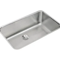 Sinks<Elkay Lustertone Stainless Steel 30-1/2" x 18-1/2" x 10", Single Bowl Undermount Sink with Perfect Drain (ELUH281610PD)