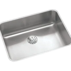 Sinks<Elkay Lustertone Stainless Steel 23-1/2" x 18-1/4" x 7-1/2", Single Bowl Undermount Sink with Perfect Drain (ELUH2115PD)