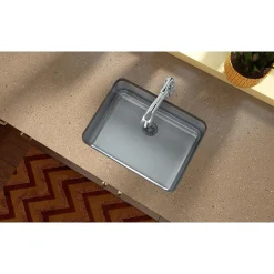 Sinks<Elkay Lustertone Stainless Steel 23-1/2" x 18-1/4" x 7-1/2", Single Bowl Undermount Sink with Perfect Drain (ELUH2115PD)