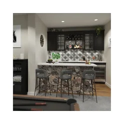 Sinks<Elkay Quartz Luxe Single-Bowl Drop-In/Undermount Bar Sink, 15.75" x 15.75" x 7.69", Quartz, Chestnut (ELX1616CN0)