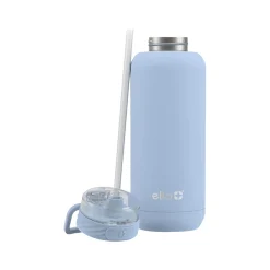Water Bottles<ello Cooper Stainless Steel Vacuum Insulated Water Bottle, 32 oz., Halogen Blue (489-0999-025-6)