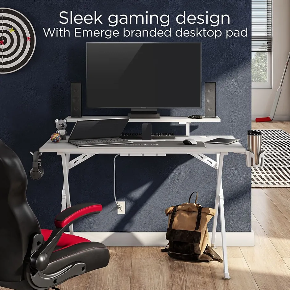 Best Vizon 47"W Gaming Desk, (60986) Office Desks