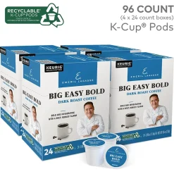 Keurig K-Cups<Emeril's Big Easy Bold Coffee, Keurig K-Cup Pod, Dark Roast, 96/Carton (PB4137CT)