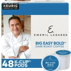 Keurig K-Cups<Emeril's Big Easy Bold Keurig® K-Cup® Pods, Dark Roast, 48 Count (373309)