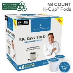 Keurig K-Cups<Emeril's Big Easy Bold Keurig® K-Cup® Pods, Dark Roast, 48 Count (373309)