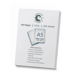 Best 5.8" x 8.3" Multipurpose Paper, 24 lbs., 96 Brightness, 250 Sheets/Ream (A524R) Multipurpose Paper