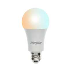 Smart Bulbs<Energizer Connect Smart LED Bulb, Multi-White and Multi-Color, A19 (EAC2-1003-RGB)