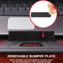 Enhance Cryogen ENGXC20100RDWS Laptop Cooling Stand, USB Connectivity, Red* Gaming Accessories