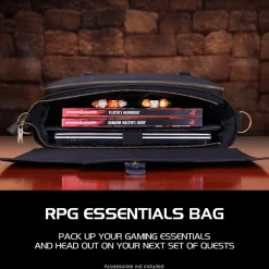 Enhance Tabletop Roleplaying Game Fabric Messenger Bag, Black (5871345)