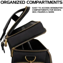 Enhance Tabletop Roleplaying Game Fabric Messenger Bag, Black (5501330)