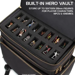 Enhance Tabletop Roleplaying Game Fabric Messenger Bag, Black (5501330)