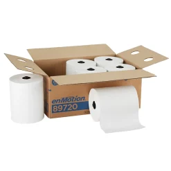 Paper Towels<enmotion Flex Hardwound Paper Towels, 1-ply, 550 ft./Roll, 6 Rolls/Carton (89720)