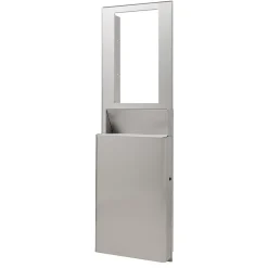 enmotion ® Flex High Capacity Trash Receptacle for 15” Wall Cavity by GP PRO, Stainless, 9.03