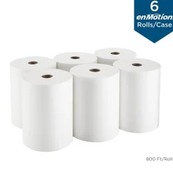 Paper Towels<enmotion Hardwound Paper Towels, 1-ply, 800 ft./Roll, 6 Rolls/Carton (89460)