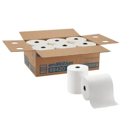 Paper Towels<enmotion Hardwound Paper Towels, 1-ply, 700 ft./Roll, 6 Rolls/Carton (89420)