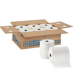 Paper Towels<enmotion Premium Recycled Hardwound Paper Towels, 1-ply, 425 ft./Roll, 6 Rolls/Carton (89410)
