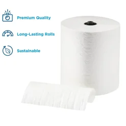 Paper Towels<enmotion Premium Recycled Hardwound Paper Towels, 1-ply, 425 ft./Roll, 6 Rolls/Carton (89410)