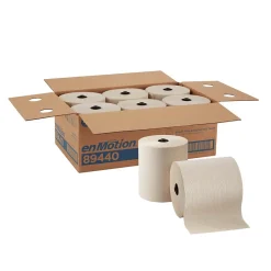 Paper Towels<enmotion Recycled Hardwound Paper Towels, 1-ply, 700 ft./Roll, 6 Rolls/Carton (89440)