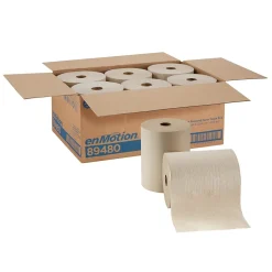 Paper Towels<enmotion Recycled Recycled Hardwound Paper Towels, 1-ply, 800 ft./Roll, 6 Rolls/Carton (89480)