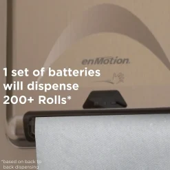 Paper Towels<enmotion Recycled Recycled Hardwound Paper Towels, 1-ply, 800 ft./Roll, 6 Rolls/Carton (89480)