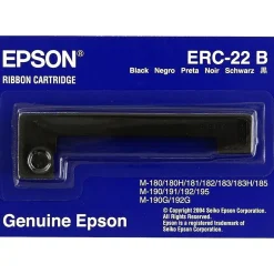 Printer Ribbons<Epson Black Dot-Matrix Printer Ribbon (ERC-22B)