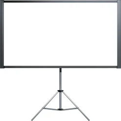 Projector Screens<Epson Duet Ultra Portable 80" Portable Manual Tripod Projector Screen, Black (ELPSC80)