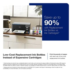 Instant Photo Printers<Epson EcoTank ET-2400 Wireless Color Inkjet Printer, All-In-One Supertank, Print, Scan, Copy (9592581)