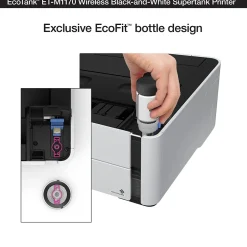 Black & White Printers<Epson EcoTank ET-M1170 Wireless Monochrome Inkjet Printer