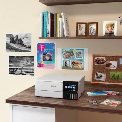 Color Printers<Epson EcoTank Photo ET-8500 Wireless Color Inkjet Printer, All-In-One Supertank, Print, Scan, Copy (9472523)