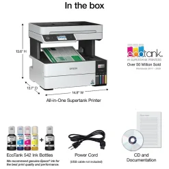 Color Printers<Epson EcoTank Pro 5150 Wireless Color Inkjet Printer, All-In-One Supertank, Print, Scan, Copy (9472546)