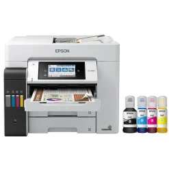 Color Printers<Epson EcoTank Pro ET-5800 Wireless Color Inkjet Printer, All-In-One Supertank, Print, Scan, Copy, Fax (9472508)