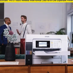 Color Printers<Epson EcoTank Pro ET-16600 Wireless Wide-format All-in-One SuperTank Office Printer, prints up to 13" x 19"