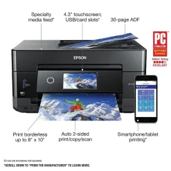 Color Printers<Epson Expression Premium XP-7100 Wireless Color Inkjet Printer, All-In-One, Print, Scan, Copy (9472519)